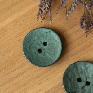 Parelmoer knoop 40mm turquoise