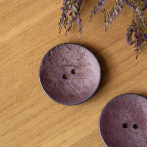 Parelmoer knoop 40mm lila