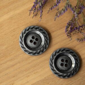 Knoop 33mm donkergrijs