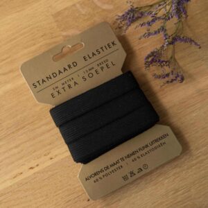 Standaard elastiek zwart 15mm
