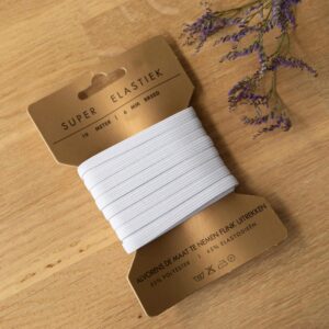 Super elastiek wit 6mm