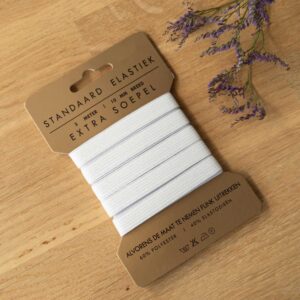 Standaard elastiek wit 10mm