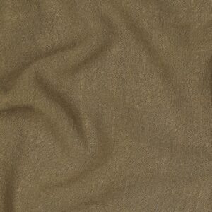 Coupon 55cm linnen viscose washed olijfgroen