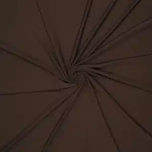 Van schie raamdecoratie & stoffen 1 Bamboo jersey donkerbruin