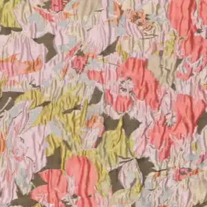 Van schie raamdecoratie & stoffen 12 Jacquard gekleurde bloemen