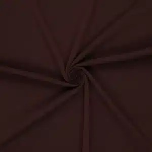 Van schie raamdecoratie & stoffen 4 Scuba katoen donkerbruin