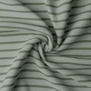 Jersey strepen amandel/groen