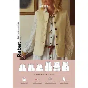 Ikatee - Rabat gilet/vest dames (papieren patroon)