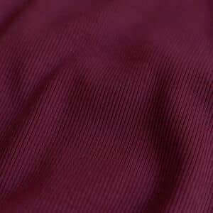 Rib boordstof bordeaux