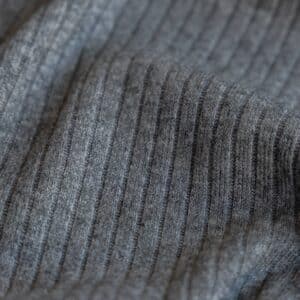 Heavy knitted rib grijs