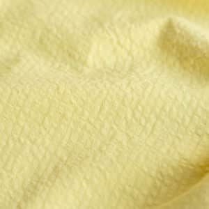 Van schie raamdecoratie & stoffen 4 Katoenen seersucker custard geel