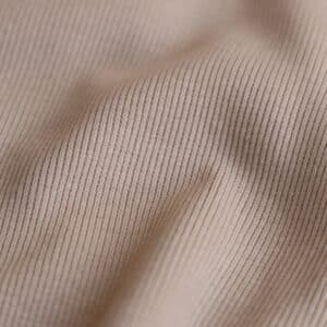 Rib boordstof taupe
