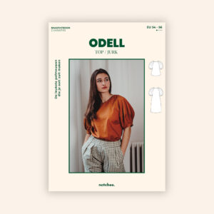 Van schie raamdecoratie & stoffen 1 Notches - odell top & jurk dames (papieren patroon)