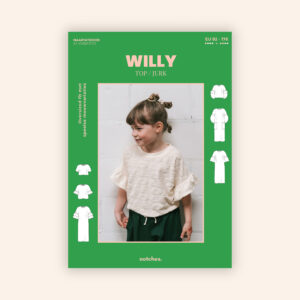 Van schie raamdecoratie & stoffen 2 Notches - willy top & jurk kids (papieren patroon)