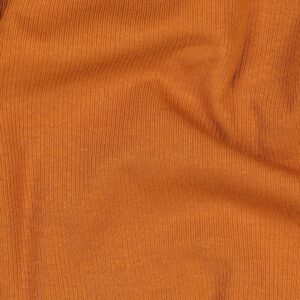 Van schie raamdecoratie & stoffen 5 Coupon 80cm rib jersey cognac