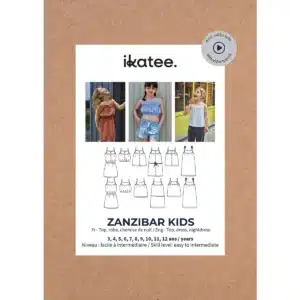 Ikatee - zanzibar top & jurk kids (papieren patroon)