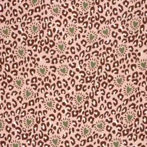 Hydrofiel panterprint harten lichtroze