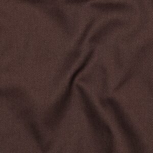 Katoenen twill donkerbruin