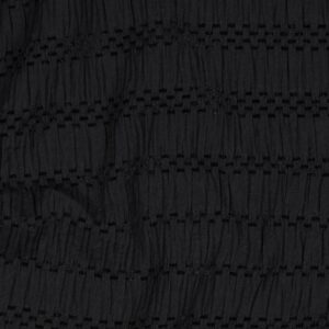 Coupon 80cm chenille jacquard zwart