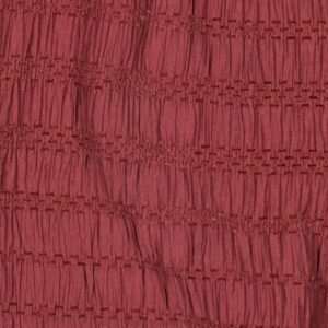 Chenille viscose jacquard rouge