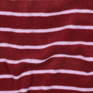 Badstof yarn dyed strepen blush/lila