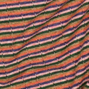 Van schie raamdecoratie & stoffen 6 Gebreide jacquard strepen multicolor
