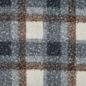 Van schie raamdecoratie & stoffen 5 Bouclé ruit blauw