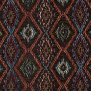 Gobelin chenille abstract bruin
