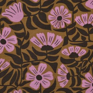 Van schie raamdecoratie & stoffen 10 Canvas bloemen groen