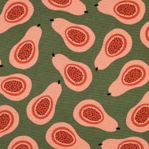 Canvas papaja's groen
