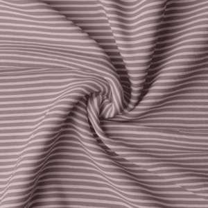 Jersey fijne strepen mauve