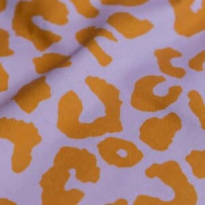 Canvas luipaardprint lila/oranje