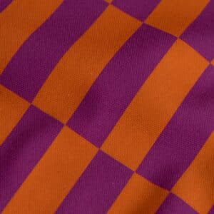 Canvas checks paars/oranje