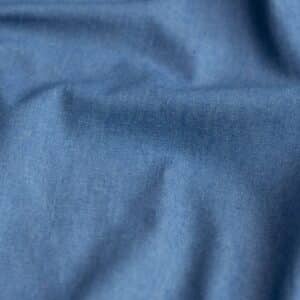 Chambray katoen indigo blauw