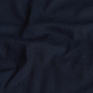 Stretch katoen peach finish donkerblauw