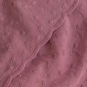 Broderie schulprand roze