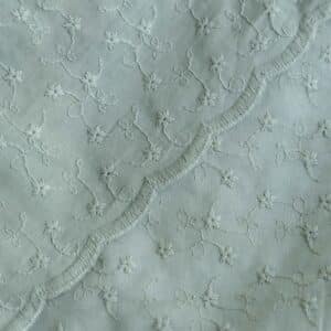 Broderie schulprand mintgroen