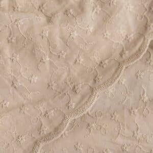 Broderie schulprand beige