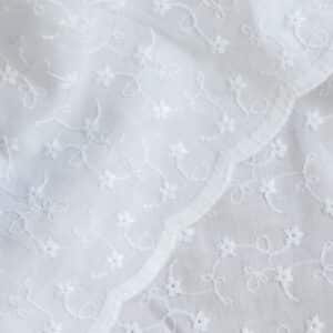 Broderie schulprand wit