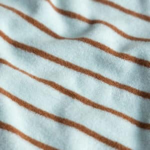 Badstof strepen mint/caramel