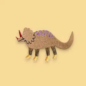 HejPatches - strijkapplicatie triceratops